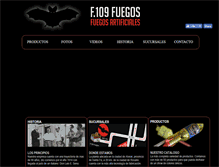 Tablet Screenshot of f109fuegos.com